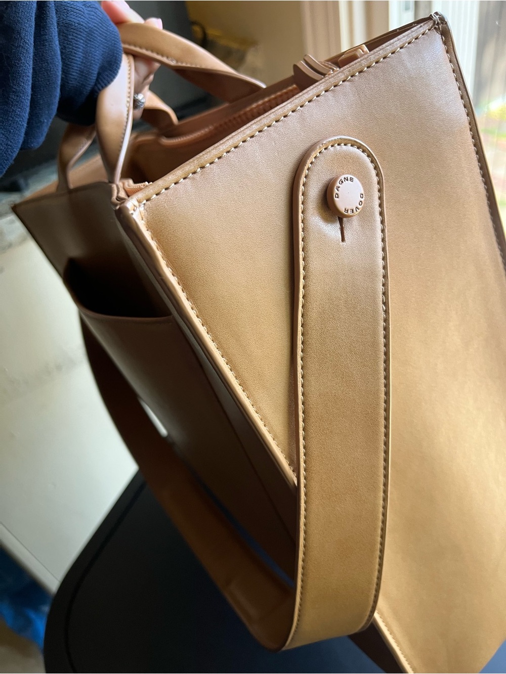 Dagne Dover Daily Tote Large- Pinto carryall vegan leather - Picture 8 of 10